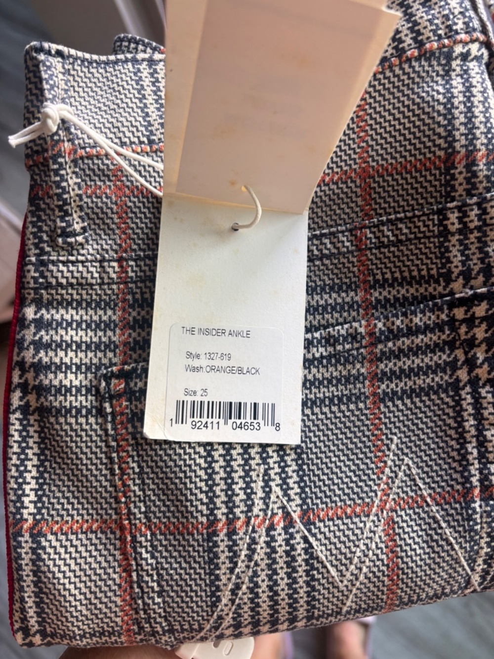 NWT MOTHER The Insider Ankle Plaid - As Seen On Jamie Chung - Picture 4 of 4